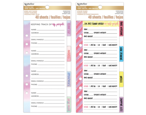 As addition to your creative planner, each planner insert pack is curated around a specific theme: a Boss Lady pack (entrepreneurship), A He Put A Ring on It pack (wedding planning), Leisure pack (logging your favorite shows, etc) and Adulting pack (chores and bill trackers). Each pack comes with four specific tabs and planning that goes into that section. Skills: Planner design, publication design